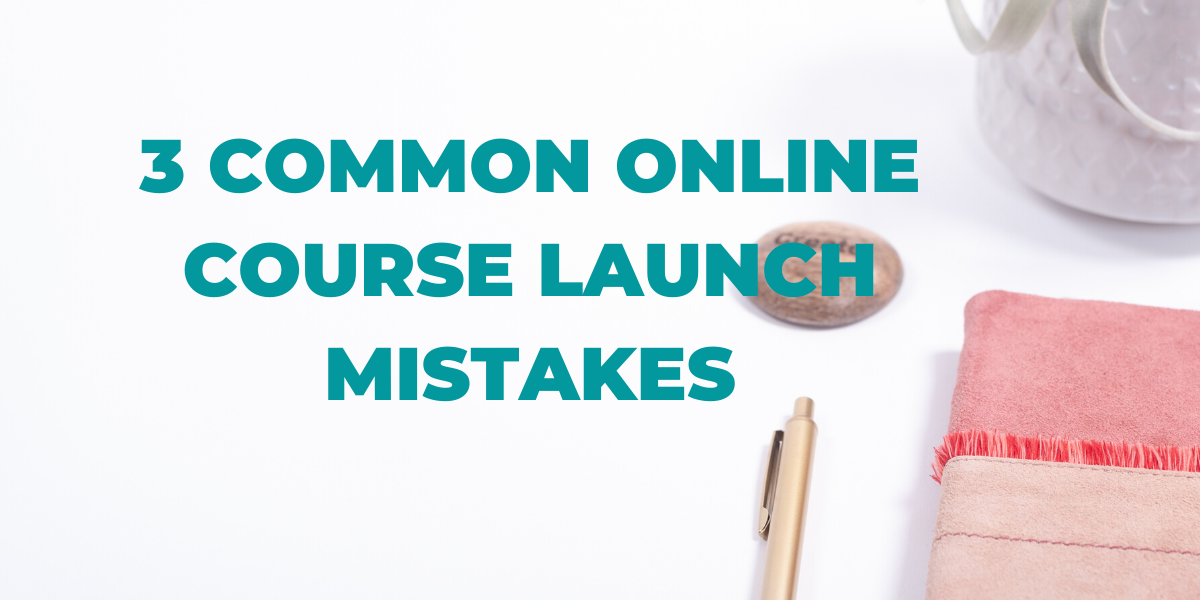 Let's take a look at the three things I see to derail course creators the most, keeping them from years of opportunity to generate more impact and income.