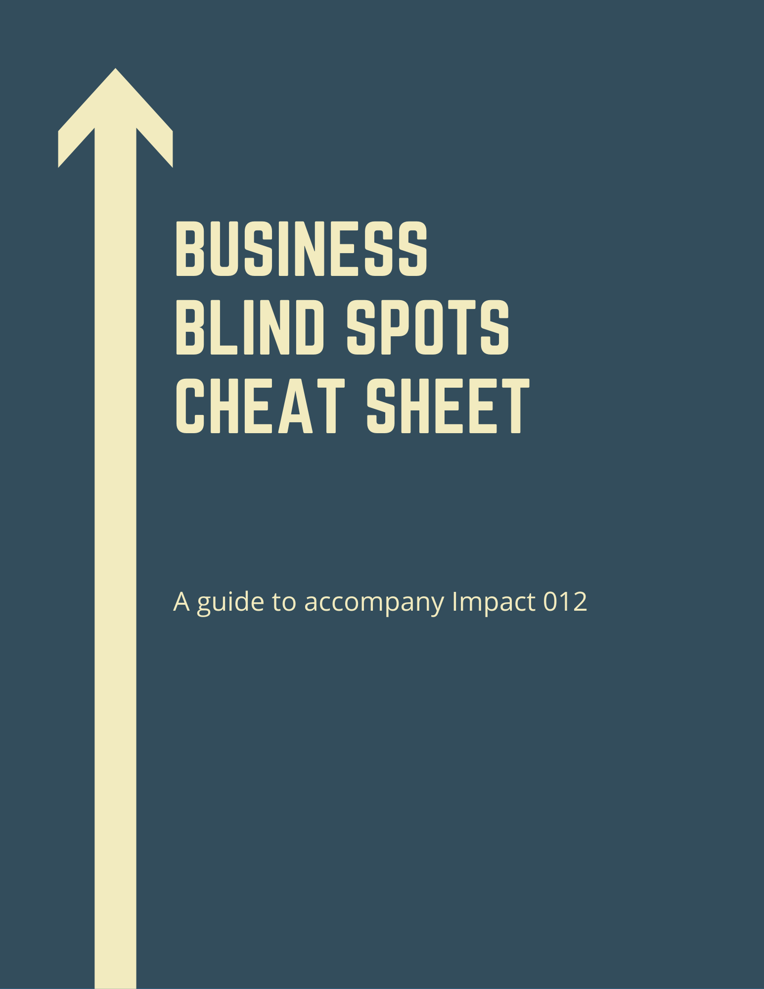 Business Blind Spots Cheat Sheet