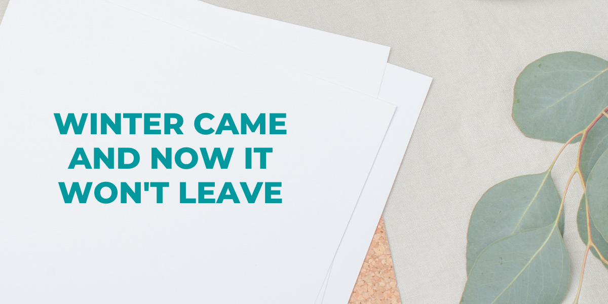 Winter came and now it won't leave