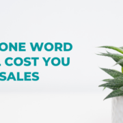 Can you identify the one word that illuminates why your program is not selling as well as it should? This word may be costing you sales right now.