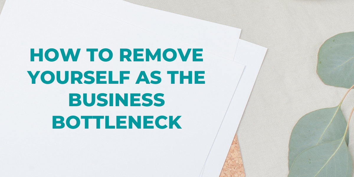Unlock your potential and achieve work-life balance. Discover how to remove bottlenecks in your business and create a signature process.
